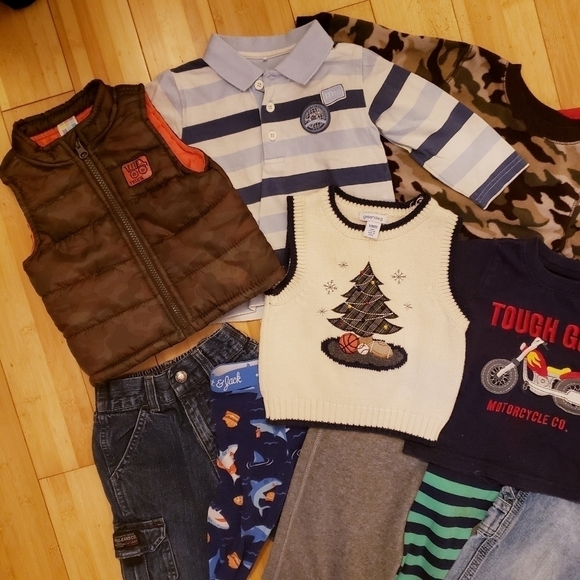 Boys 12M Month Fall Winter Clothing 13 Piece Lot  Ralph Lauren Infant Pant Shirt - Picture 3 of 11